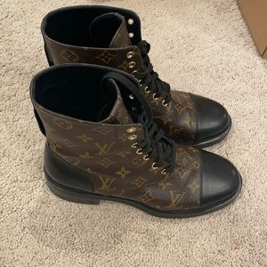 Louis Vuitton boots excellent condition minor marks. Worn a few times.